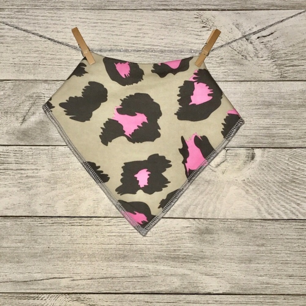 BabyGoal Leopard Baby Bandana Drool Bib